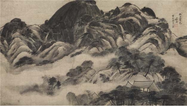 정선 필 인왕제색도, 국보 제216호Inwang jesaekdo (Scene of Inwangsan Mountain After Rain) by Jeong Seon, National Treasure No. 216크기: 138×79.4cm./사진=문화체육관광부 제공